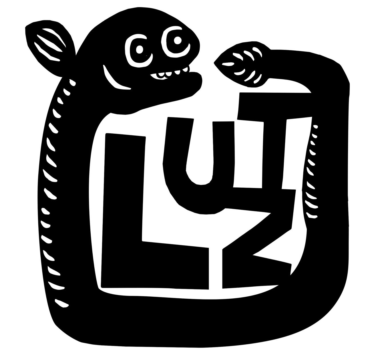 Lutz written with an eel